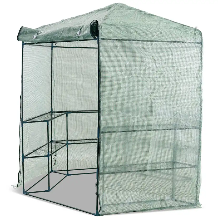 Växthus Metalcraft 3,8 kvm Grön Sexkantigt