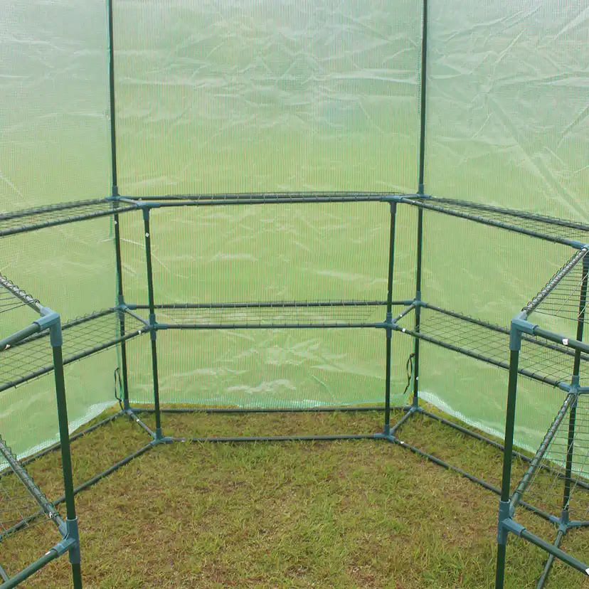 Växthus Metalcraft 3,8 kvm Grön Sexkantigt