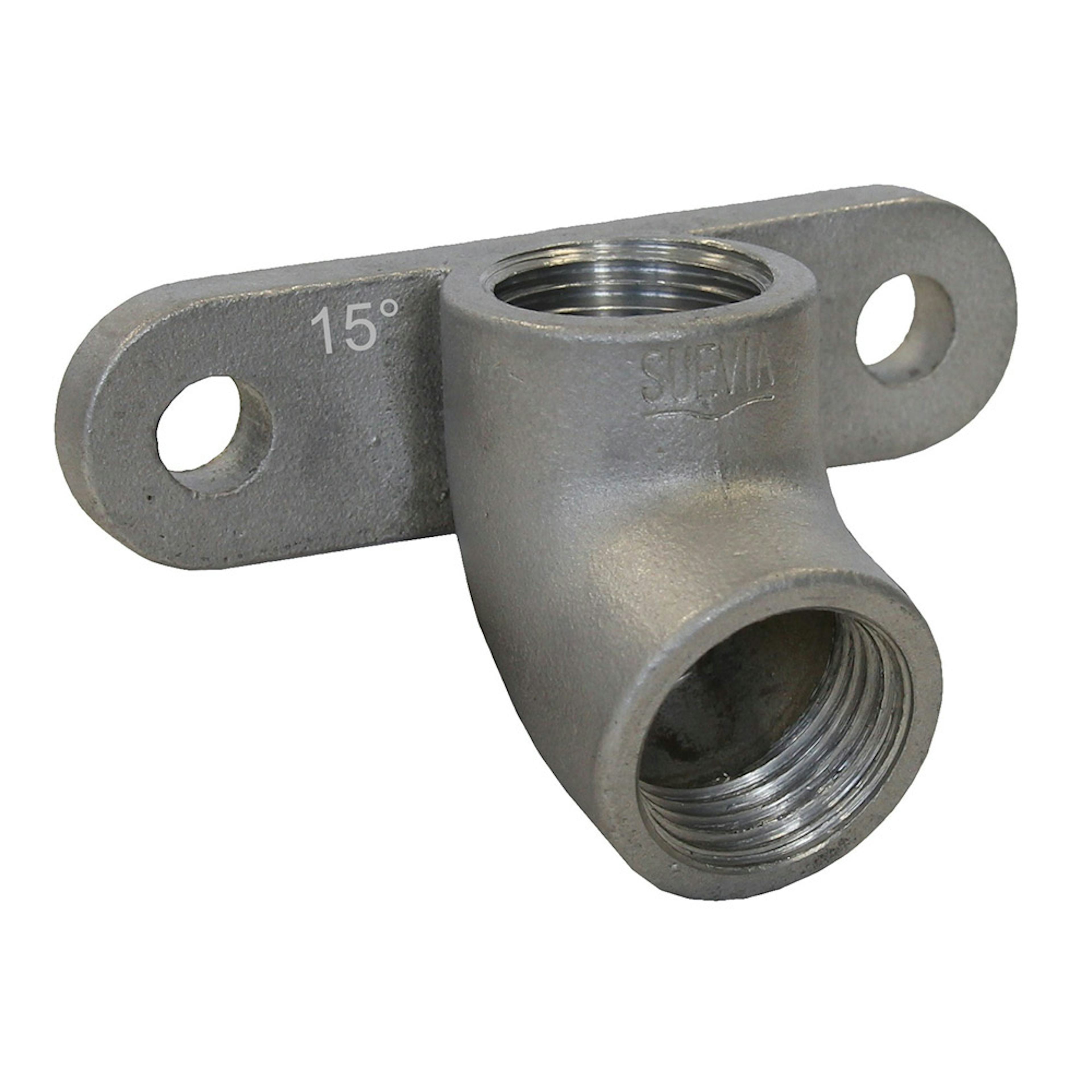 Ventilfäste Willab Rostfritt R15xR15 15°