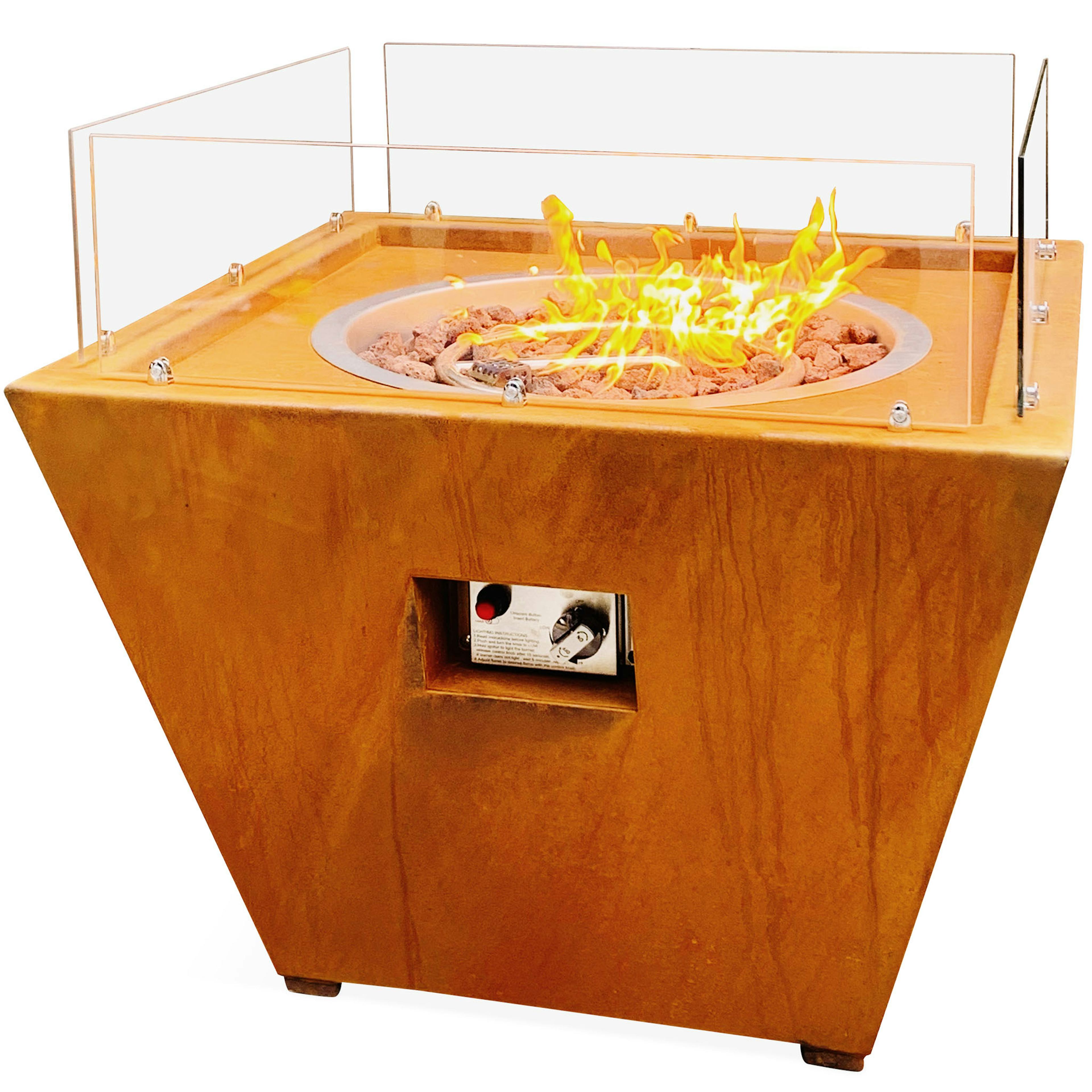 Eldstad Lyfco Cortenstål Gasoldriven Husum