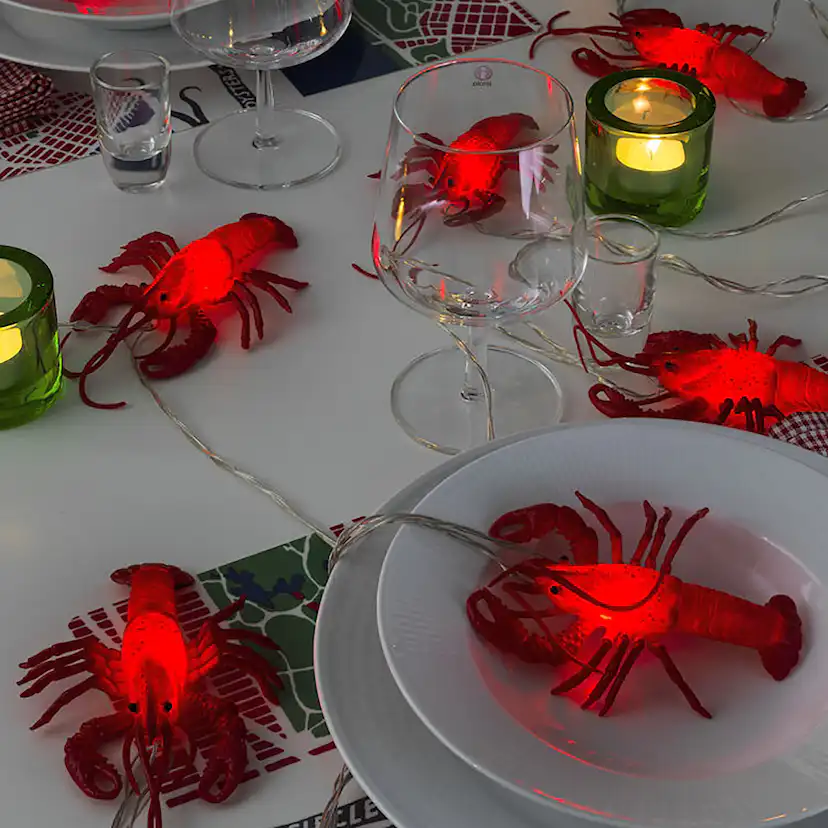 Ljusslinga Gnosjö Konstsmide Kräftor LED Batteridriven