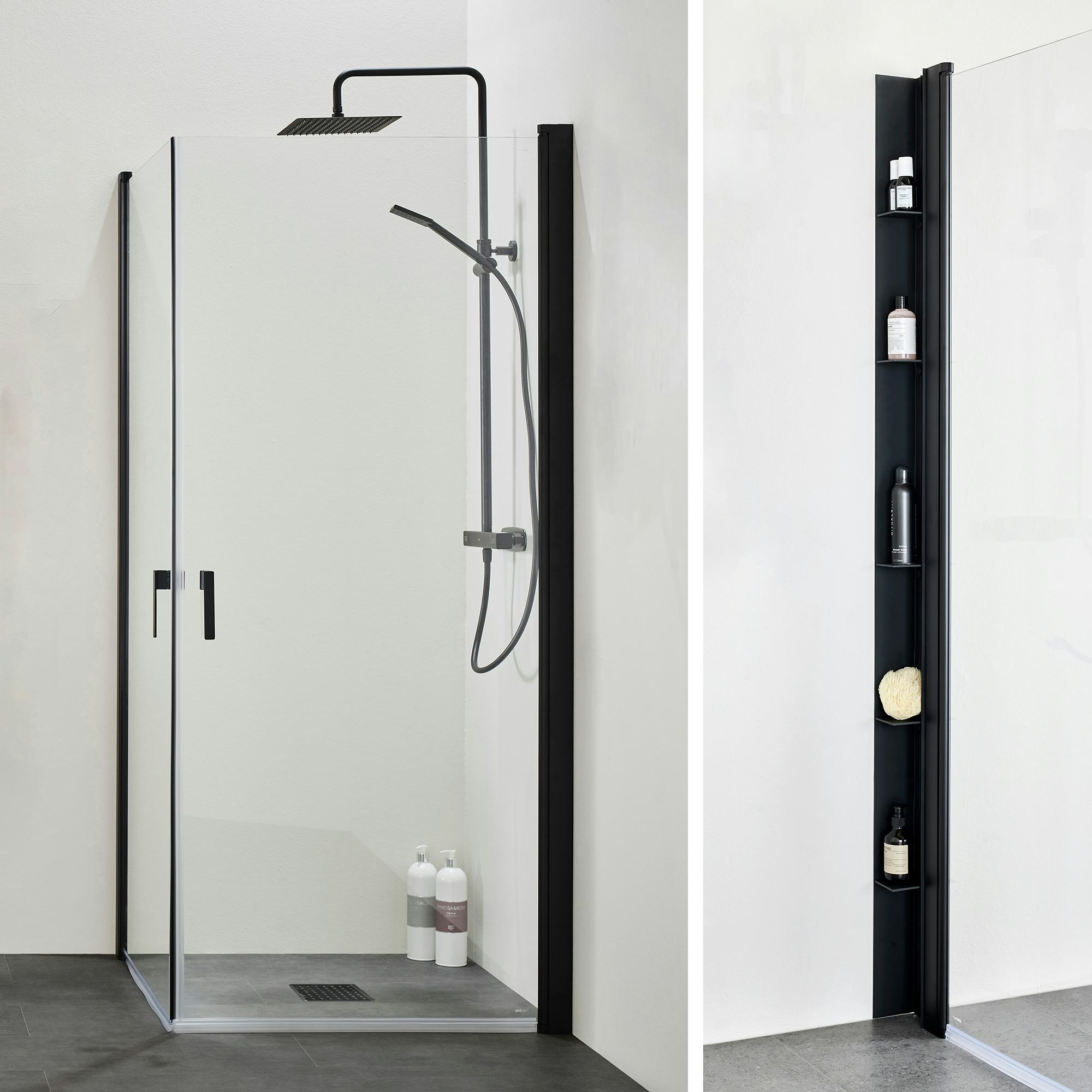 Duschpaket Hafa Duschhörn Igloo Pro med Duschhylla Place