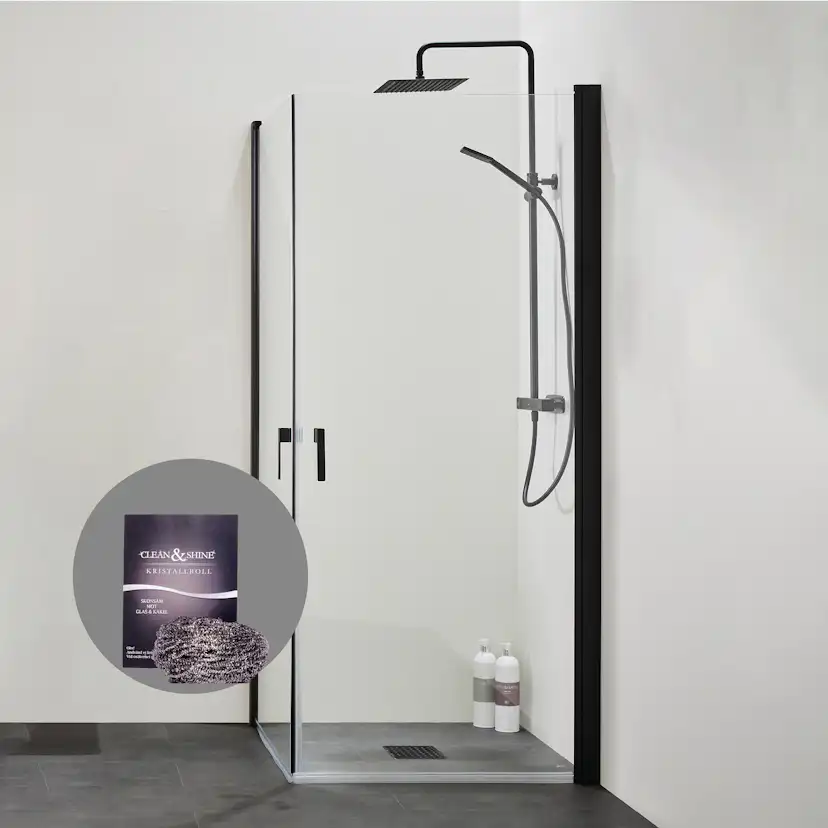 Duschpaket Hafa Duschhörn Igloo Pro med Kristallboll Clean & Shine