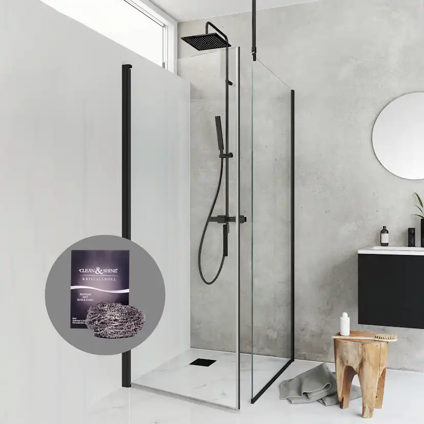 Duschpaket Hafa Duschhörn Igloo Pro ST med Kristallboll Clean & Shine