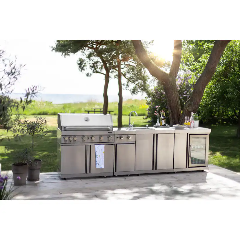 Fristående Gasolgrill Myoutdoorkitchen Classic Line Stainless 304SS med 6 Brännare