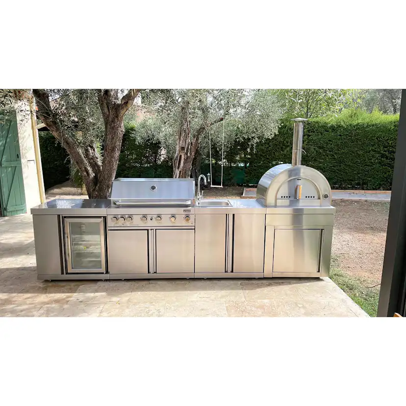 Fristående Gasolgrill Myoutdoorkitchen Classic Line Stainless 304SS med 6 Brännare