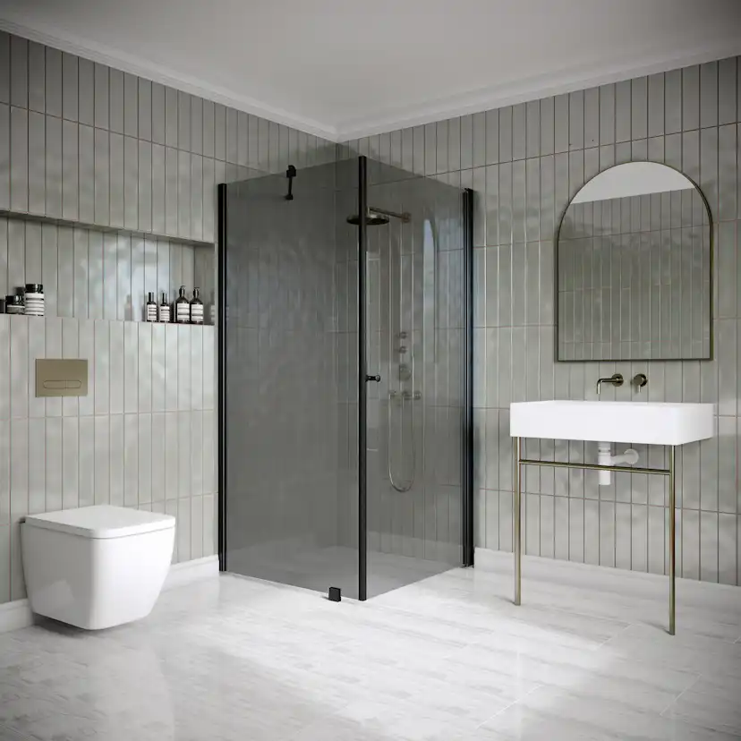 Duschhörn Hietakari Classic 146 Fast Vägg och Vändbar Dörr