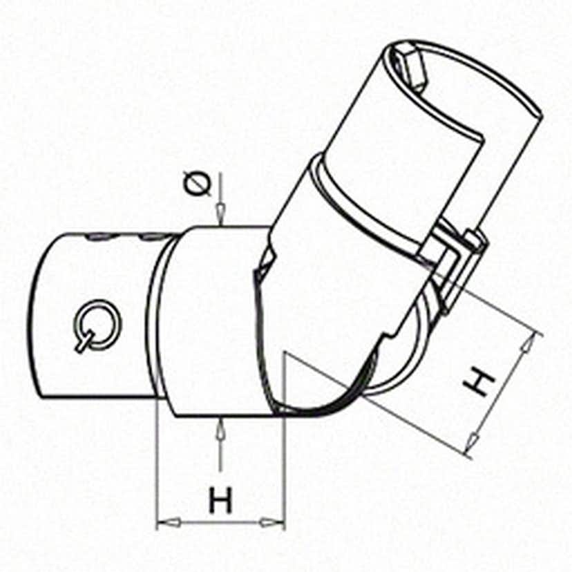 Ställbart Herrljunga Ledstångsfabrik Veck Överliggare Utomhus
