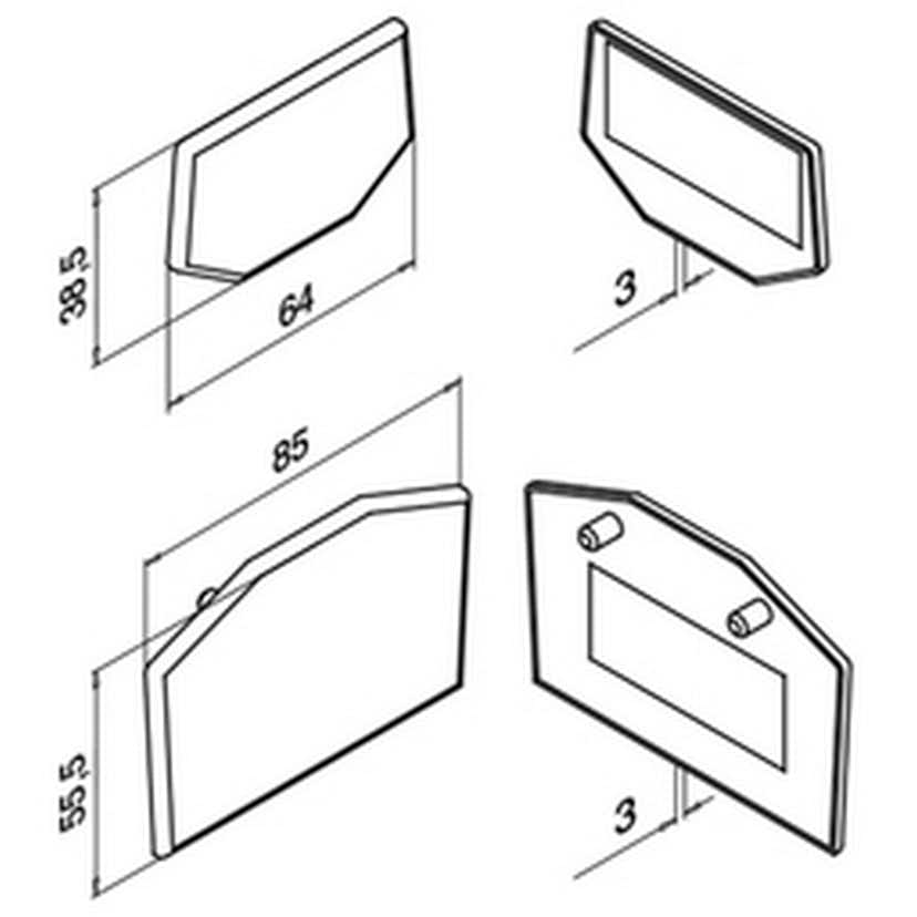 Täckbricka Herrljunga Ledstångsfabrik till Golvbeslag 6500