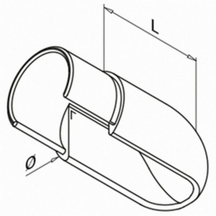 Ändavslut Herrljunga Ledstångsfabrik Överliggare med Notspår Utomhus 6738