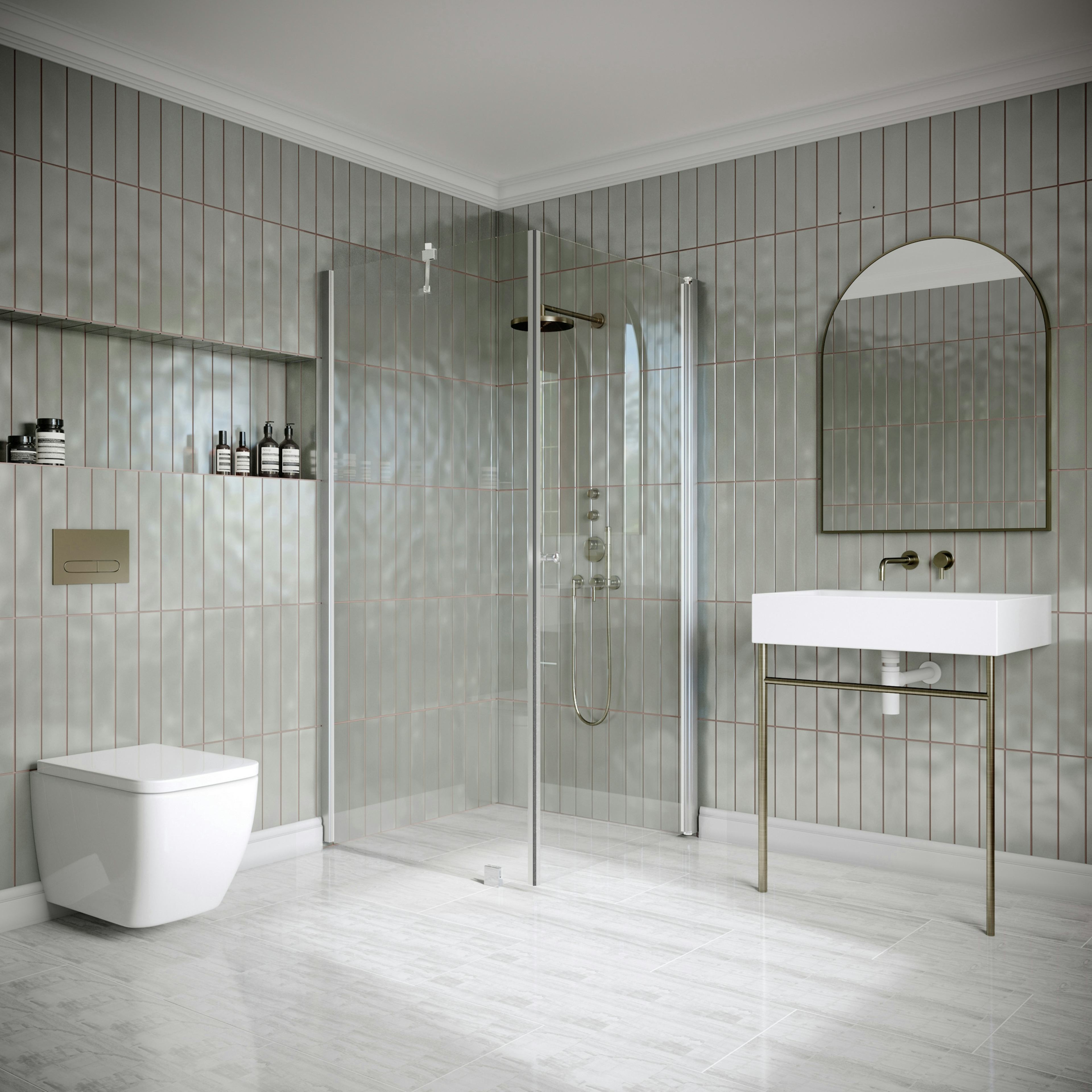 Duschhörn Hietakari Classic 146 Fast Vägg och Vändbar Dörr