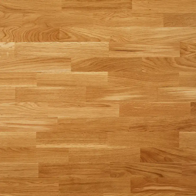 Trägolv Moland Ek Classic, UV-Mattlackat 3-Stavs Parkettgolv