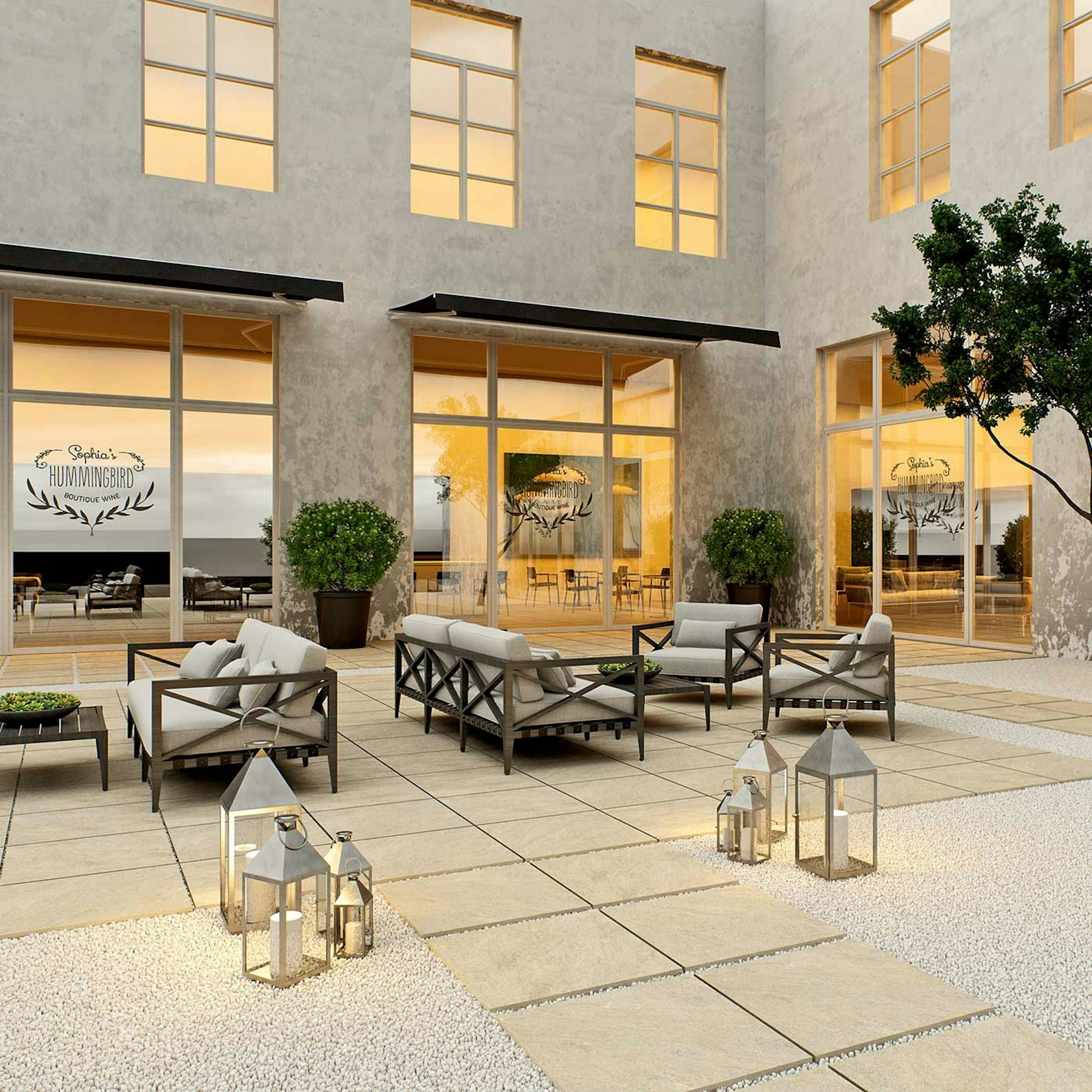 Uteklinker Tenfors Pietra Serena Cream 60x60 cm