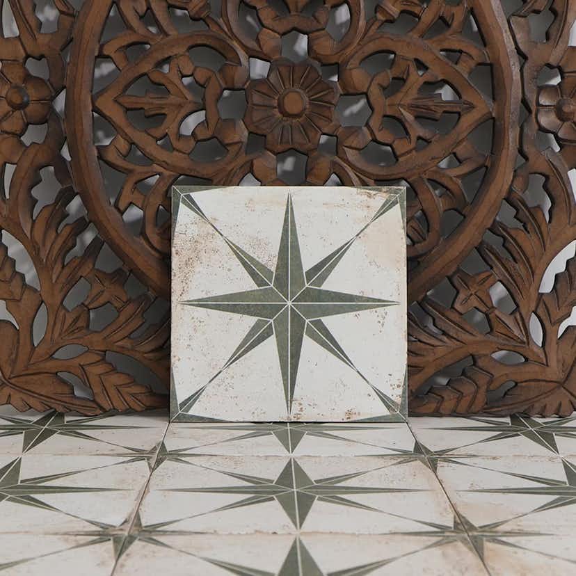 Klinker Tenfors Orion Verde 22,5x22,5 cm