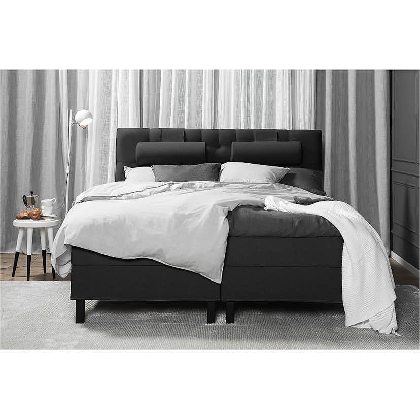 Kontinentalsäng Bedly Sängpaket Lucky Diamant 160x200 Svart Skum