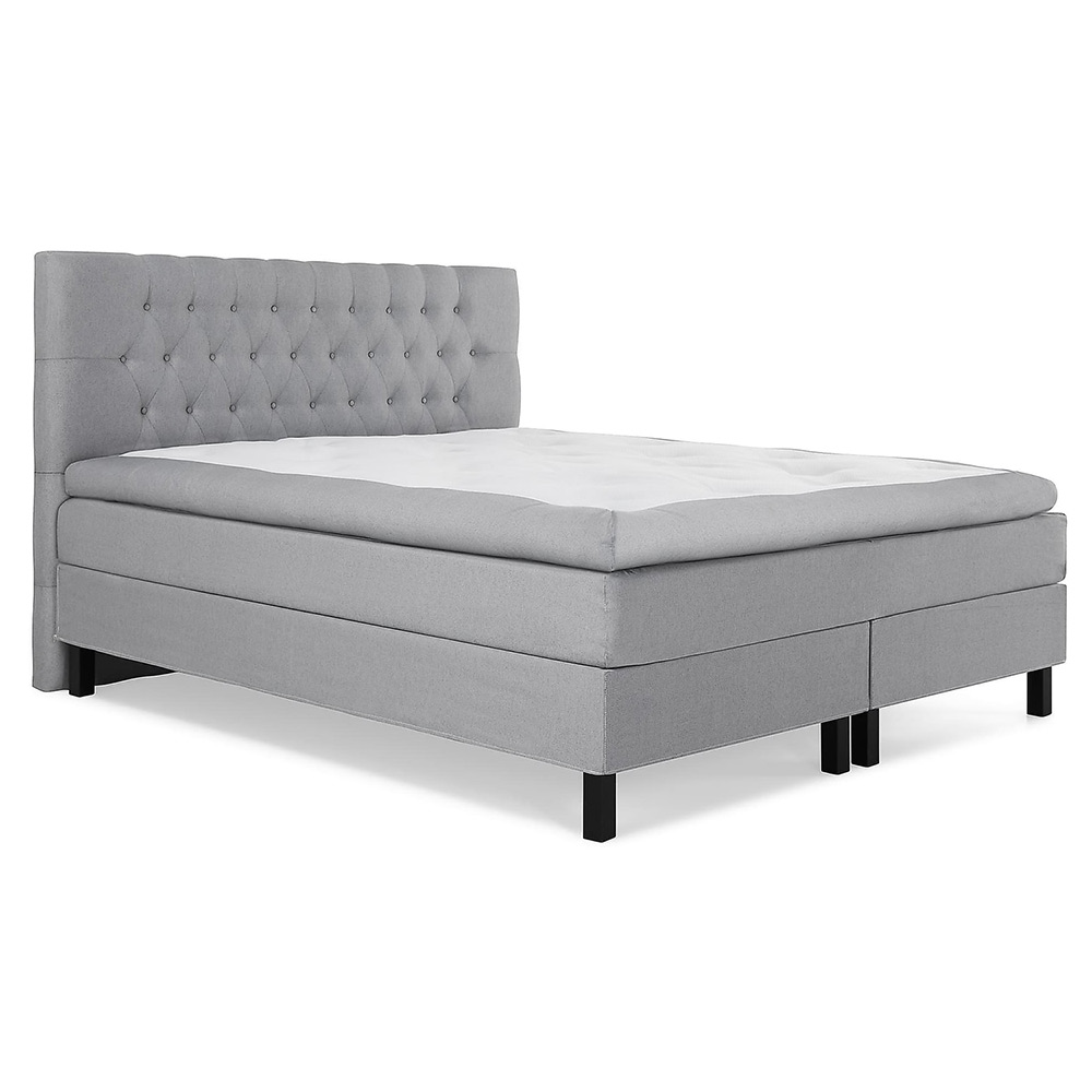 Kontinentalsäng Bedly Sängpaket Lucky Diamant 180x200 Memory Grå