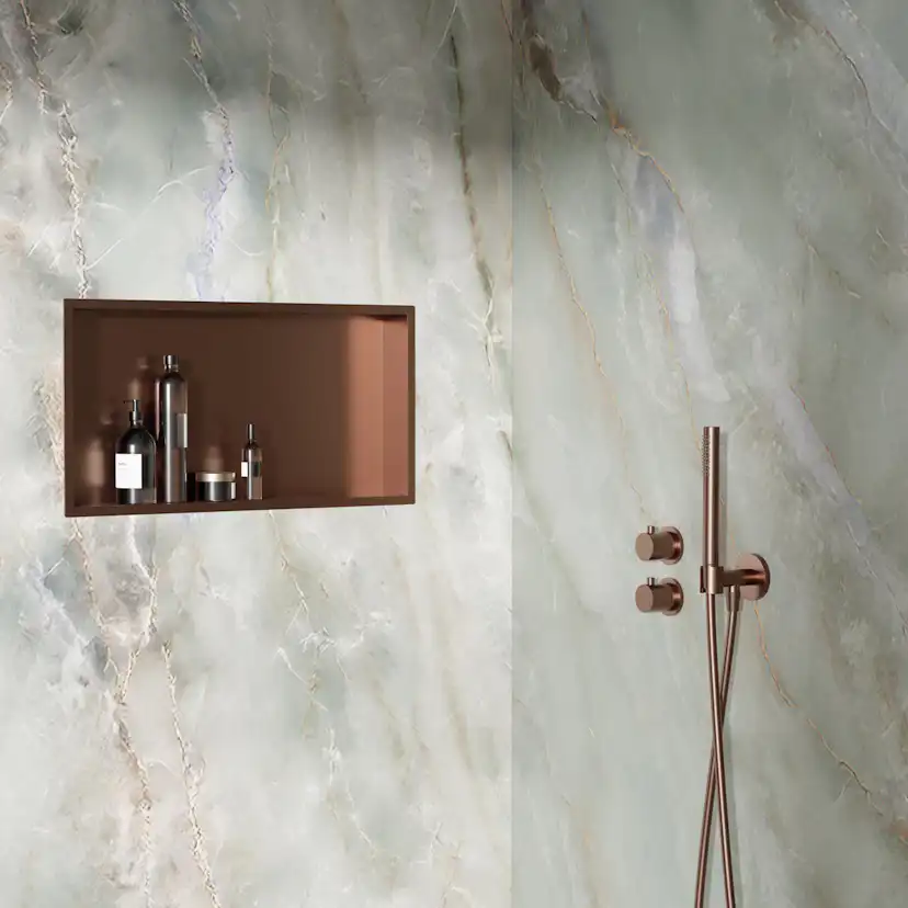 Badrumshylla Scandtap Förvaringsnisch Style Rostfritt Stål