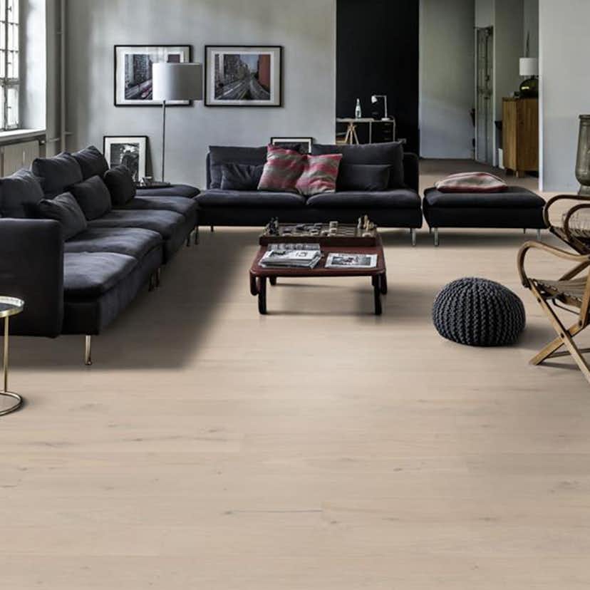 Parkettgolv Kährs Beyond Retro Loft White Ultramatt Lack Ek 1-Stav