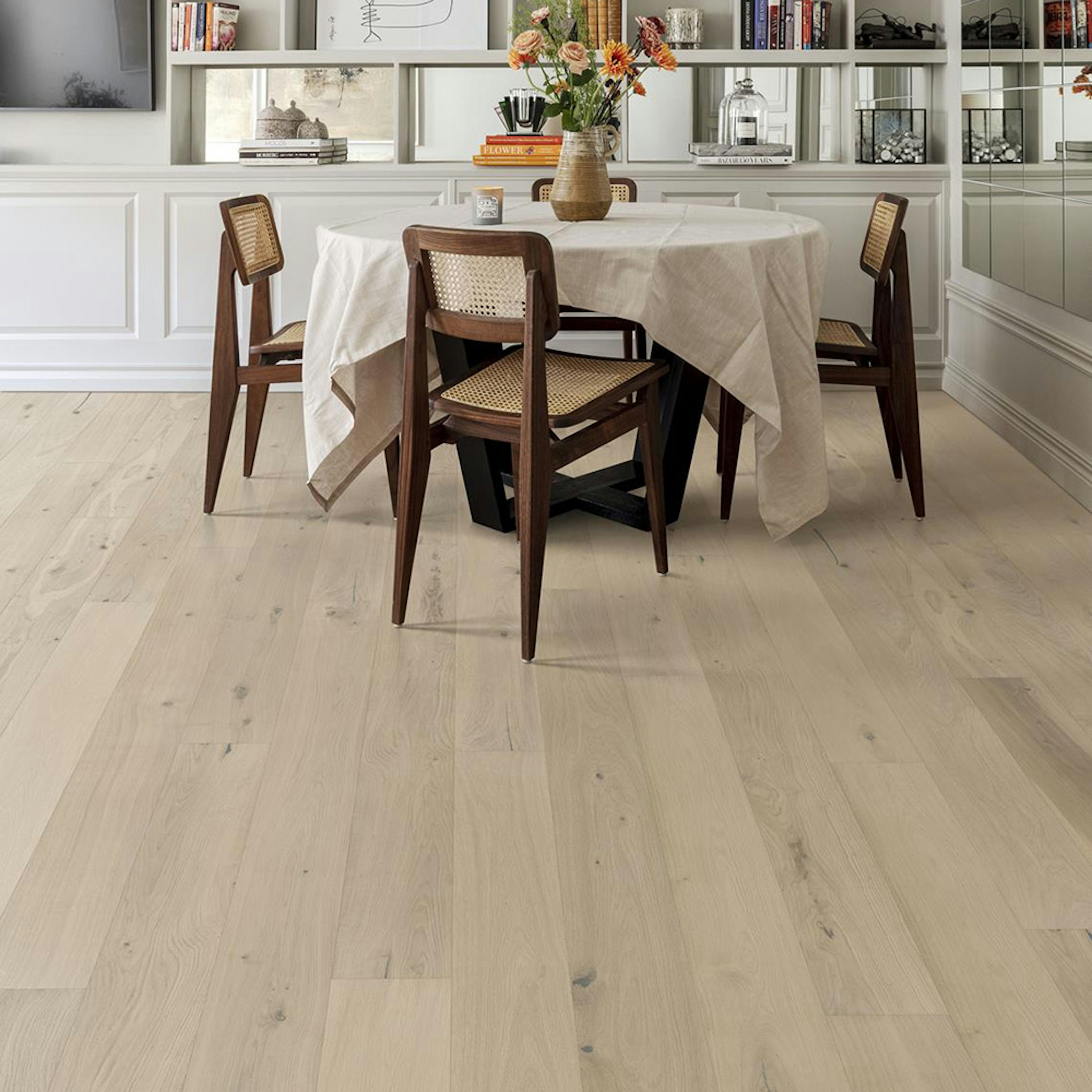 Parkettgolv Kährs Beyond Retro Loft White Ultramatt Lack Ek 1-Stav