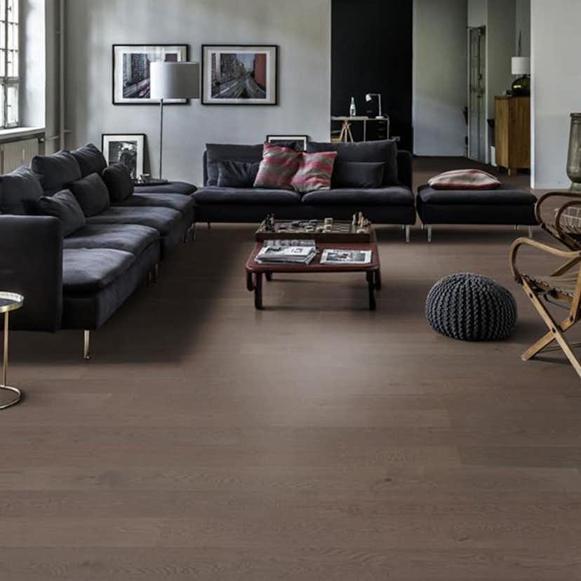 Parkettgolv Kährs Beyond Retro Charcoal Light Ultramatt Lack Ek 1-Stav