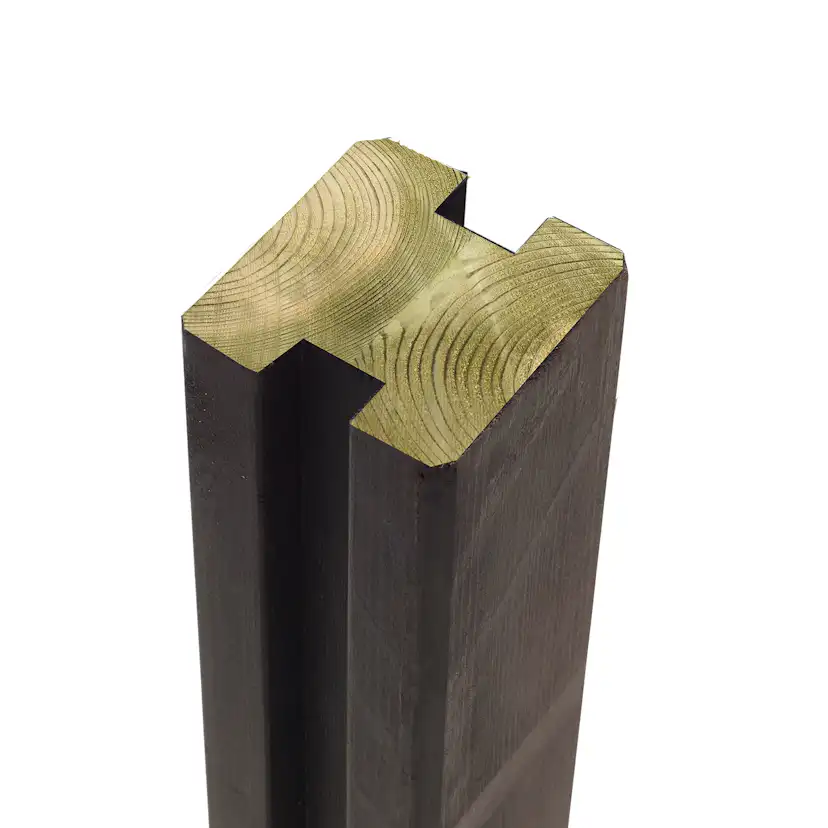 Omlimmade profilstolpar PLUS 2 spor - 9x9x188 cm