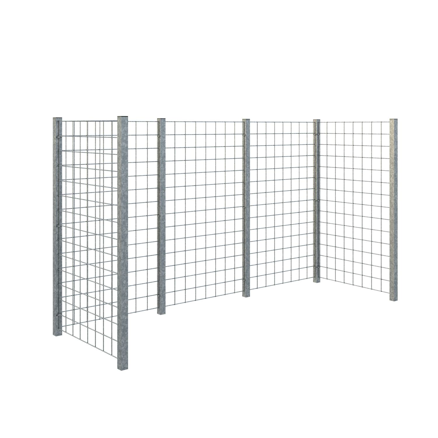 Avfallsskjul PLUS Spaljé 258x89x147 cm