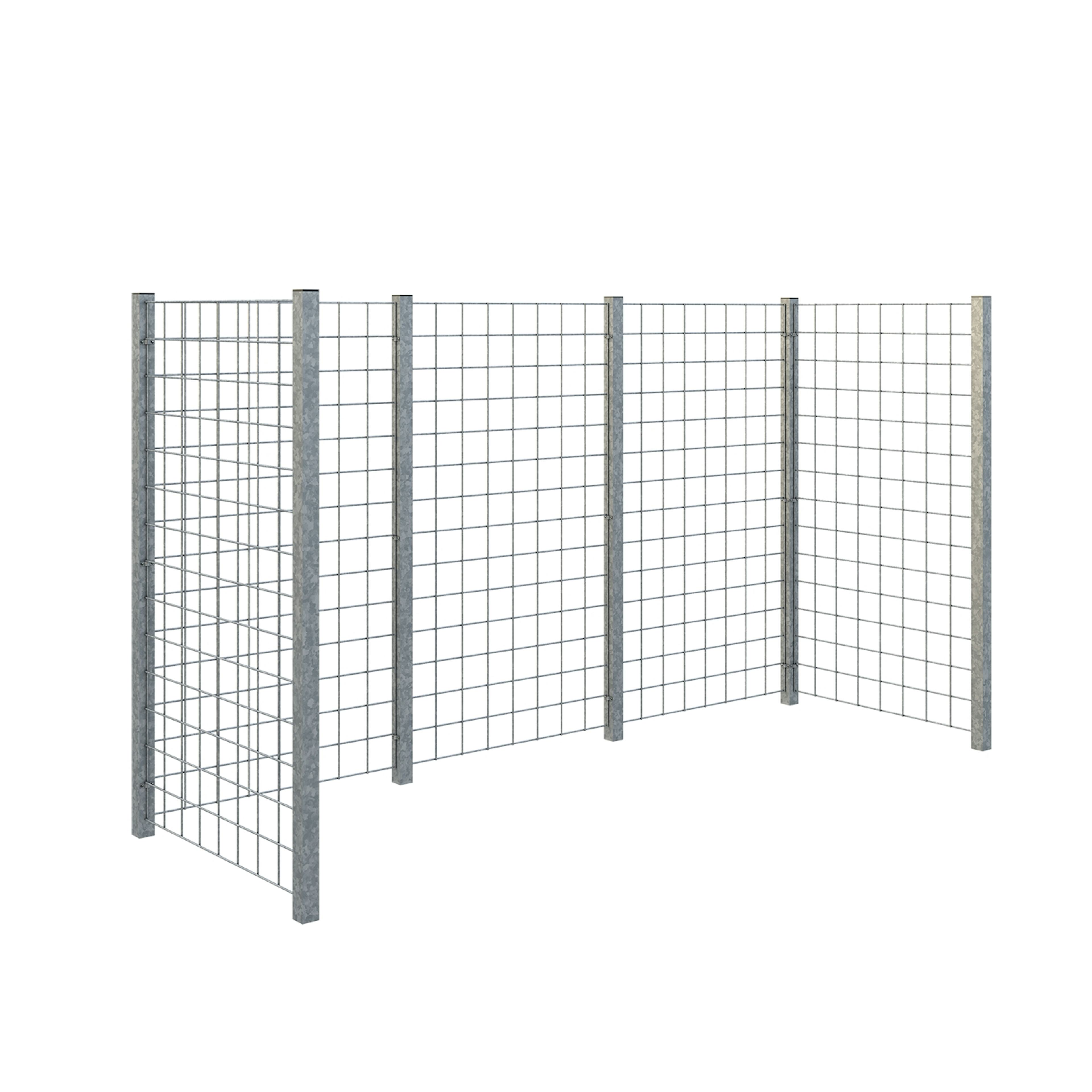 Avfallsskjul PLUS Spaljé 258x89x147 cm