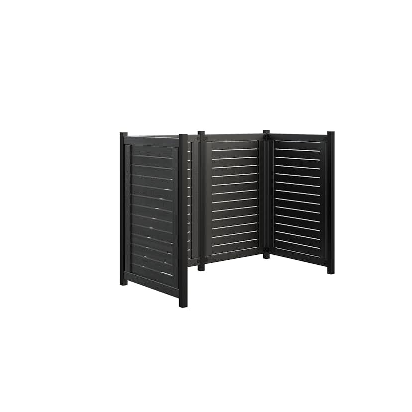 Avfallsskjul PLUS Lund 165x85x124 cm