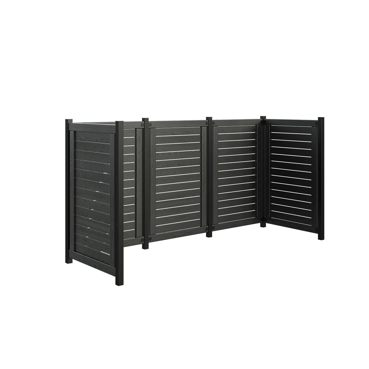 Avfallsskjul PLUS Lund 245×85×124 cm