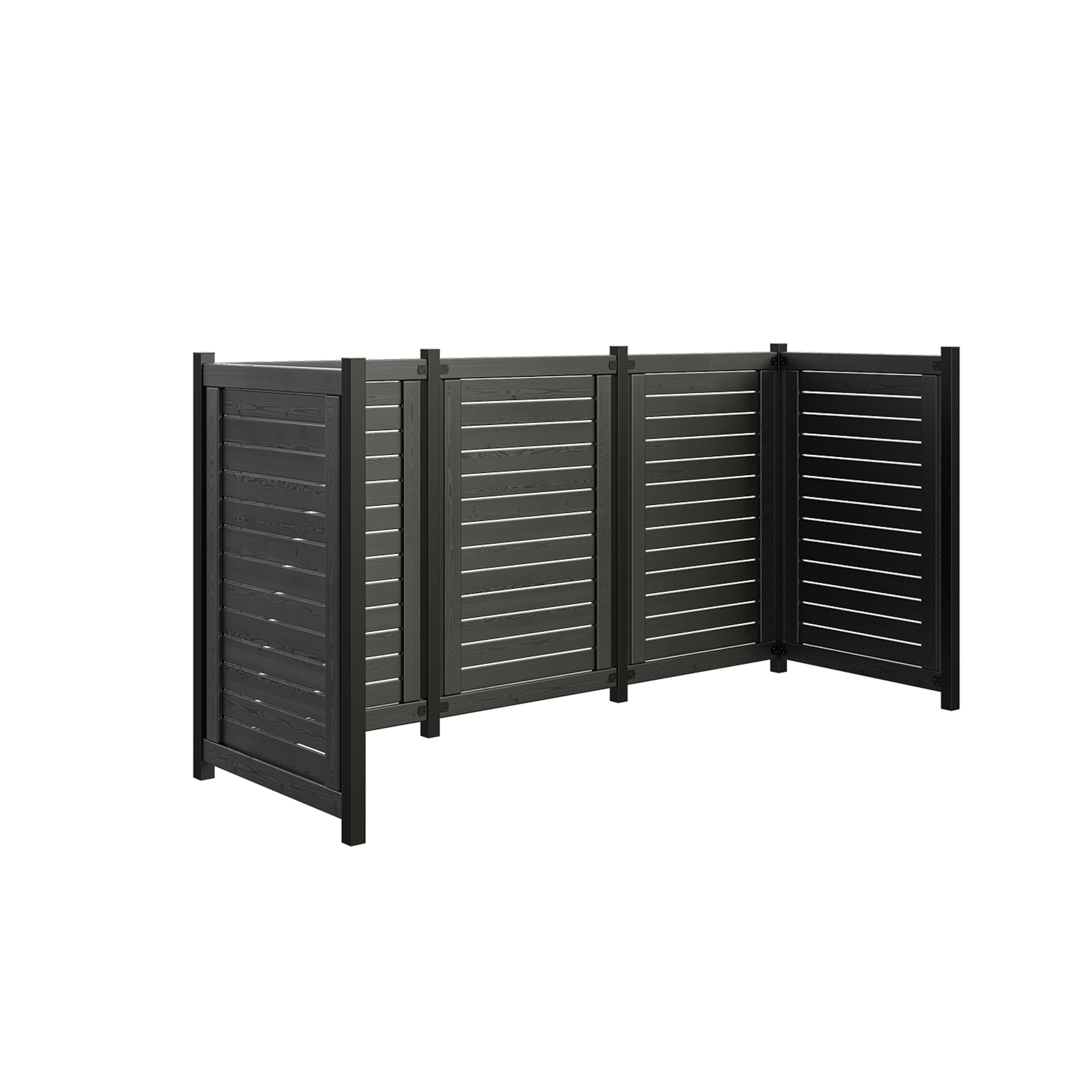 Avfallsskjul PLUS Lund 245×85×124 cm