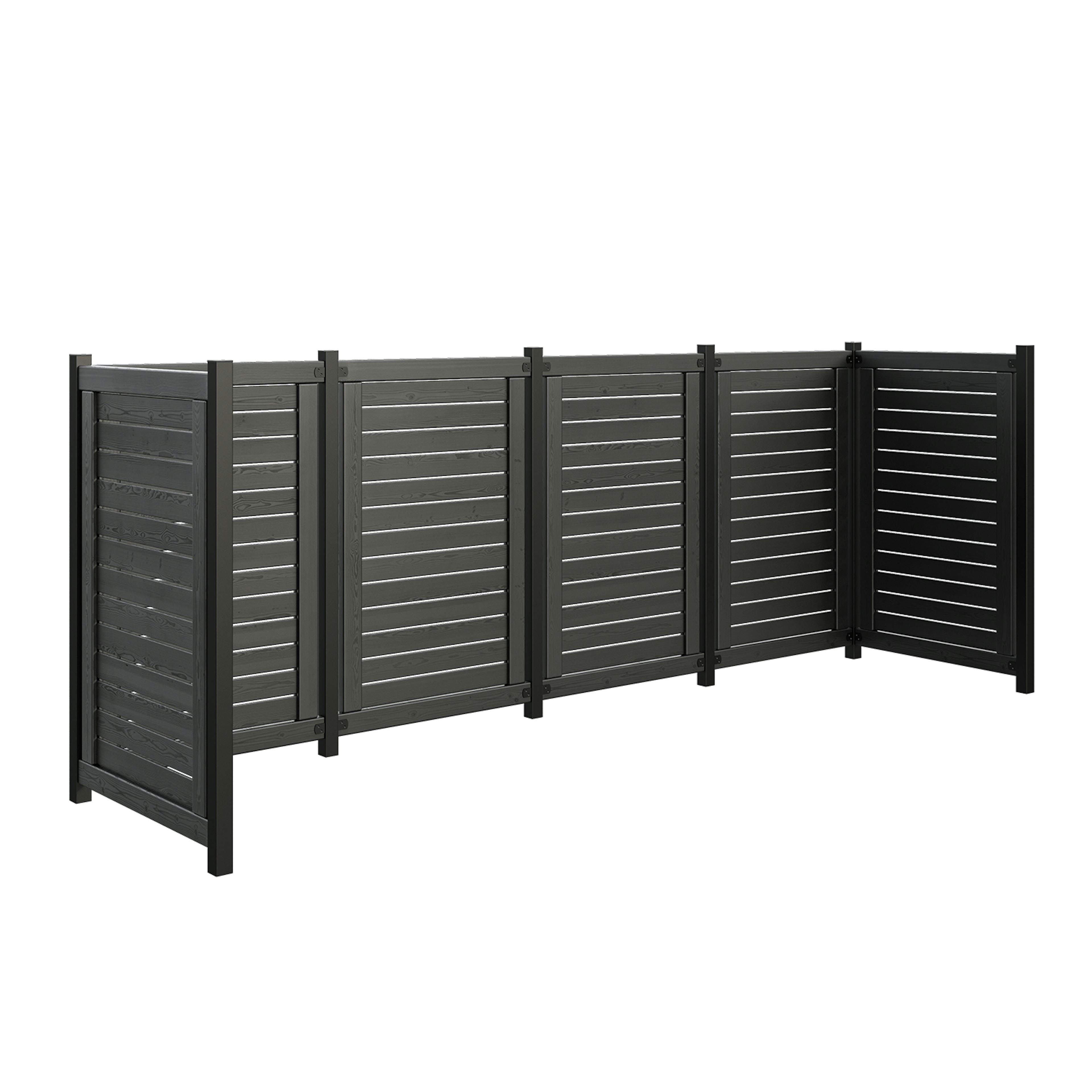 Avfallsskjul PLUS Lund 325x85x124 cm