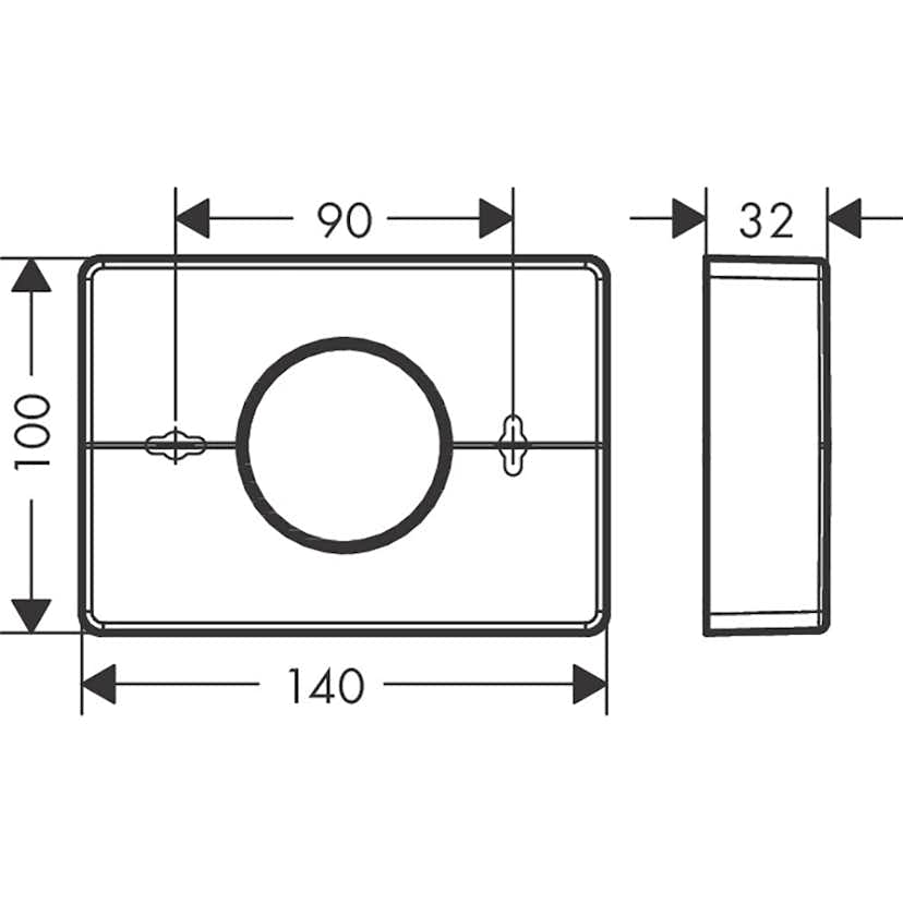 Dispenser Hansgrohe AddStoris för Sanitetspåsar