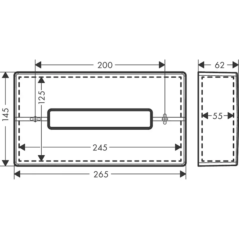 Dispenser Hansgrohe AddStoris för Pappersservetter