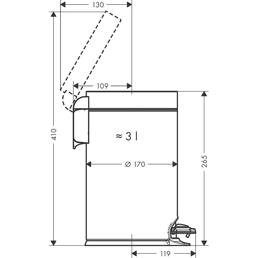 Pedalhink Hansgrohe AddStoris