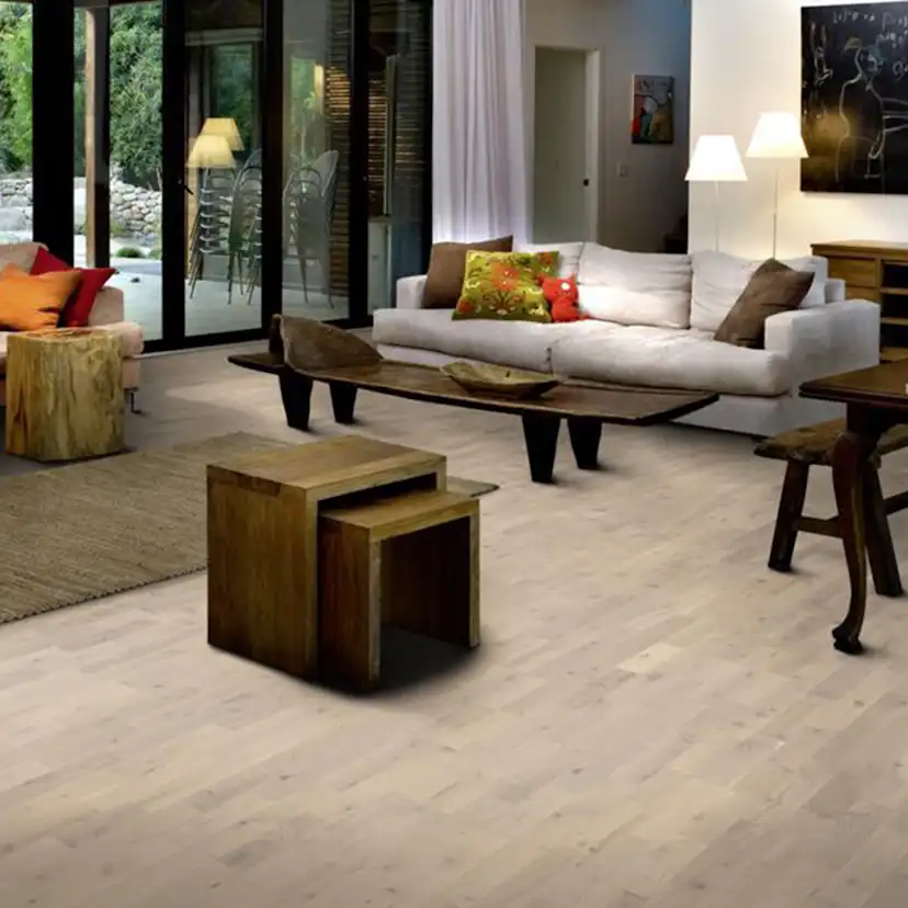 Parkettgolv Kährs Beyond Retro Loft White Ultramatt Lack Ek 3-Stav