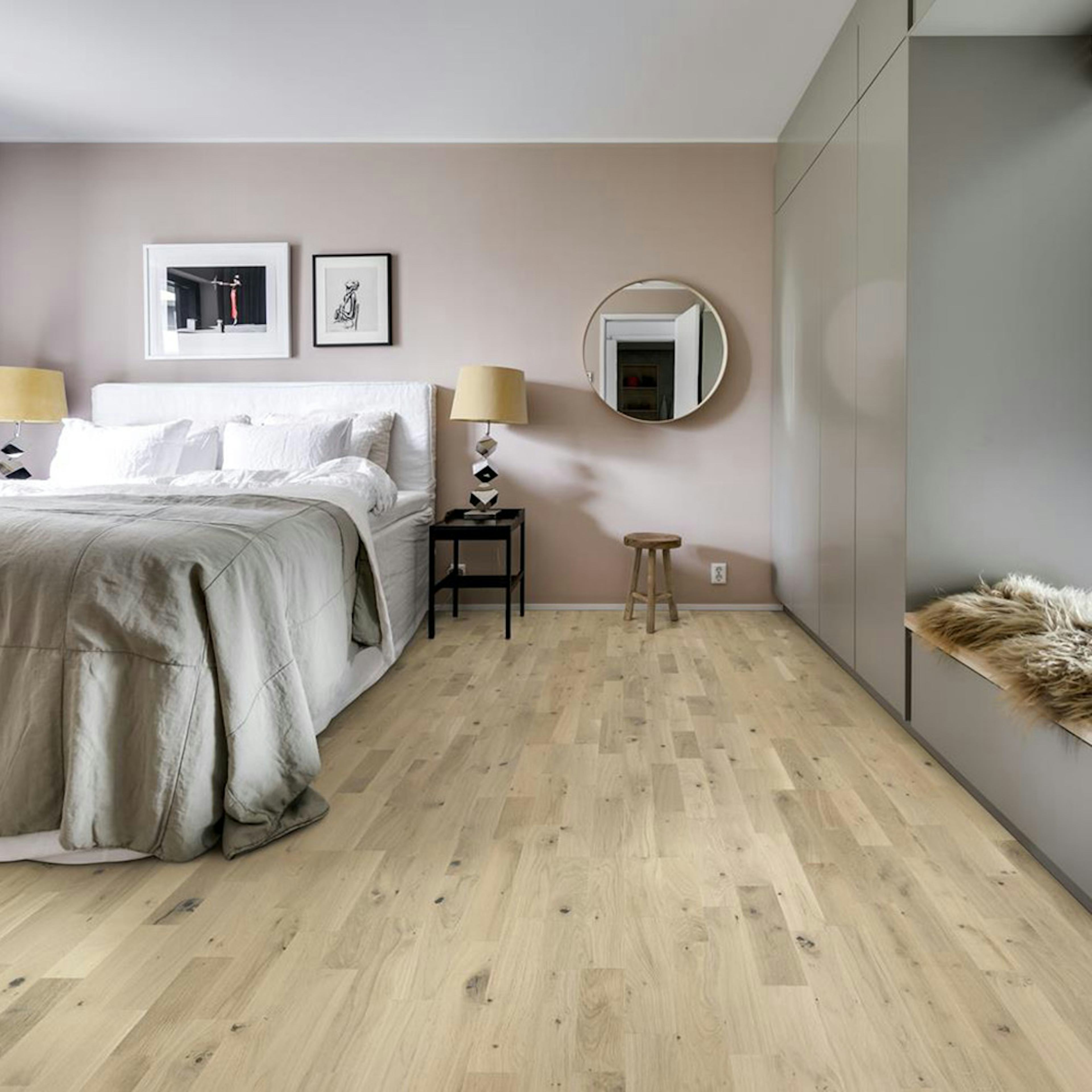 Parkettgolv Kährs Beyond Retro Frosted Oat Ultramatt Lack Ek 3-Stav