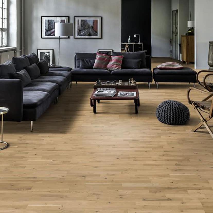 Parkettgolv Kährs Beyond Retro Urban Brown Ultramatt Lack Ek 3-Stav