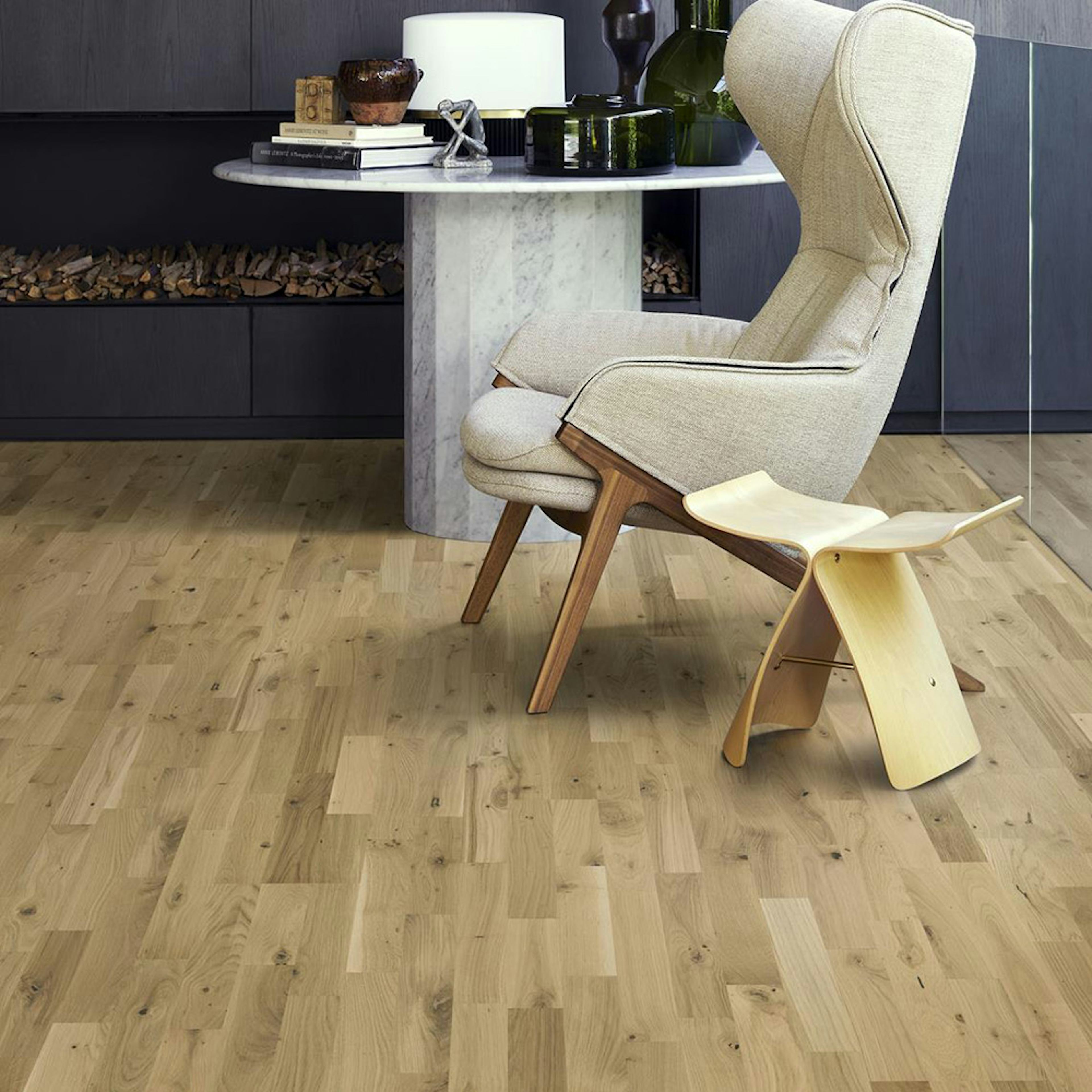 Parkettgolv Kährs Beyond Retro Urban Brown Ultramatt Lack Ek 3-Stav