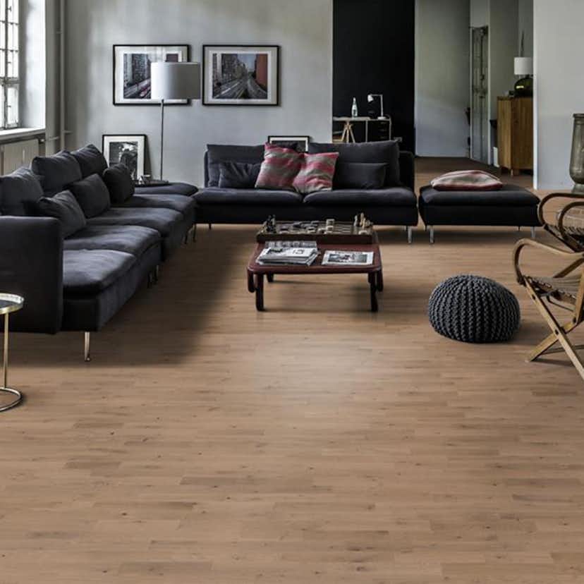 Parkettgolv Kährs Beyond Retro Frozen Hazelnut Ultramatt Lack Ek 3-Stav