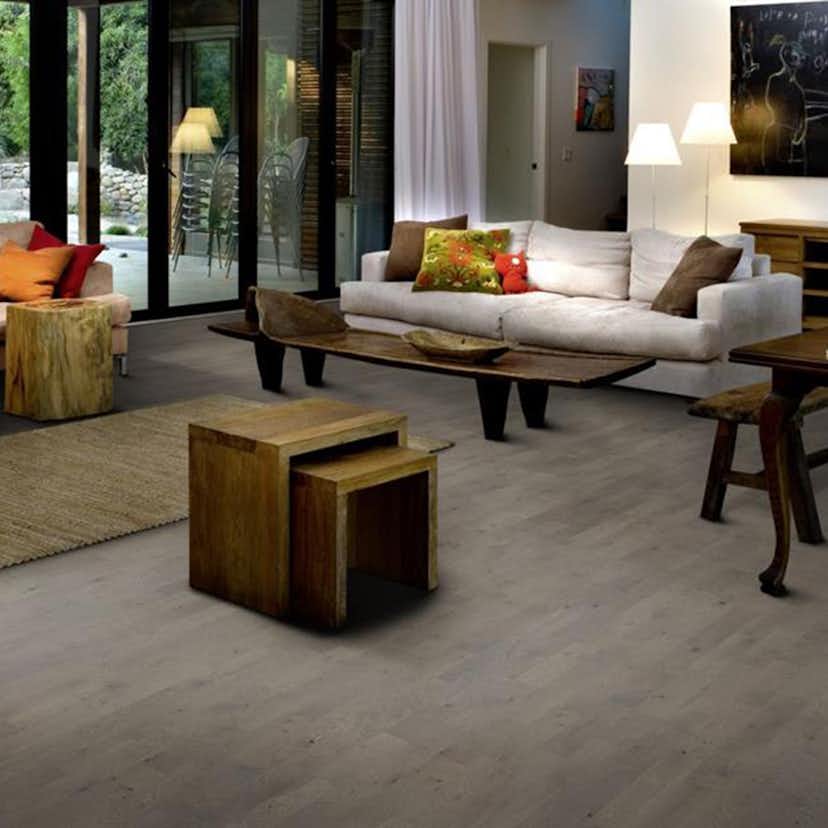 Parkettgolv Kährs Beyond Retro Pearl Grey Ultramatt Lack Ek 3-Stav