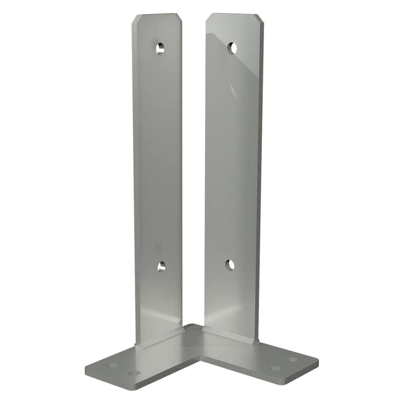 Hörna PLUS stolparfot för fundament För stolpar 9x9 cm - höjd 30 cm