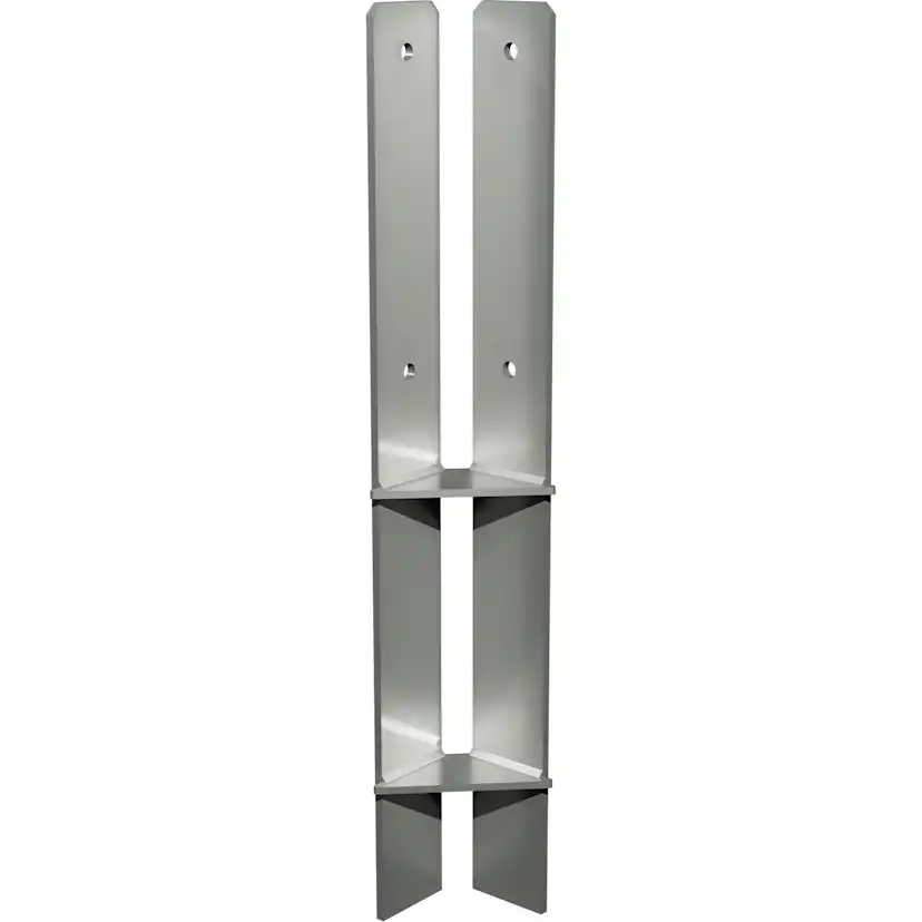 Hörn PLUS stolparfot för nedgjutning För stolpar 9x9x cm - Längd 60 cm