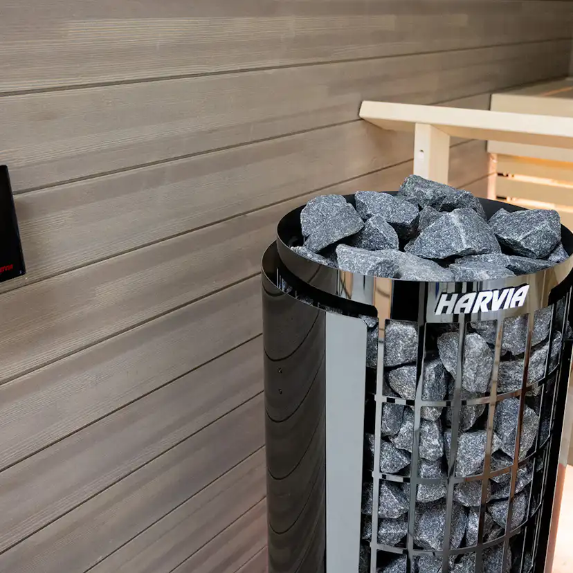 Skyddsvägg Harvia Cilindro Black Steel