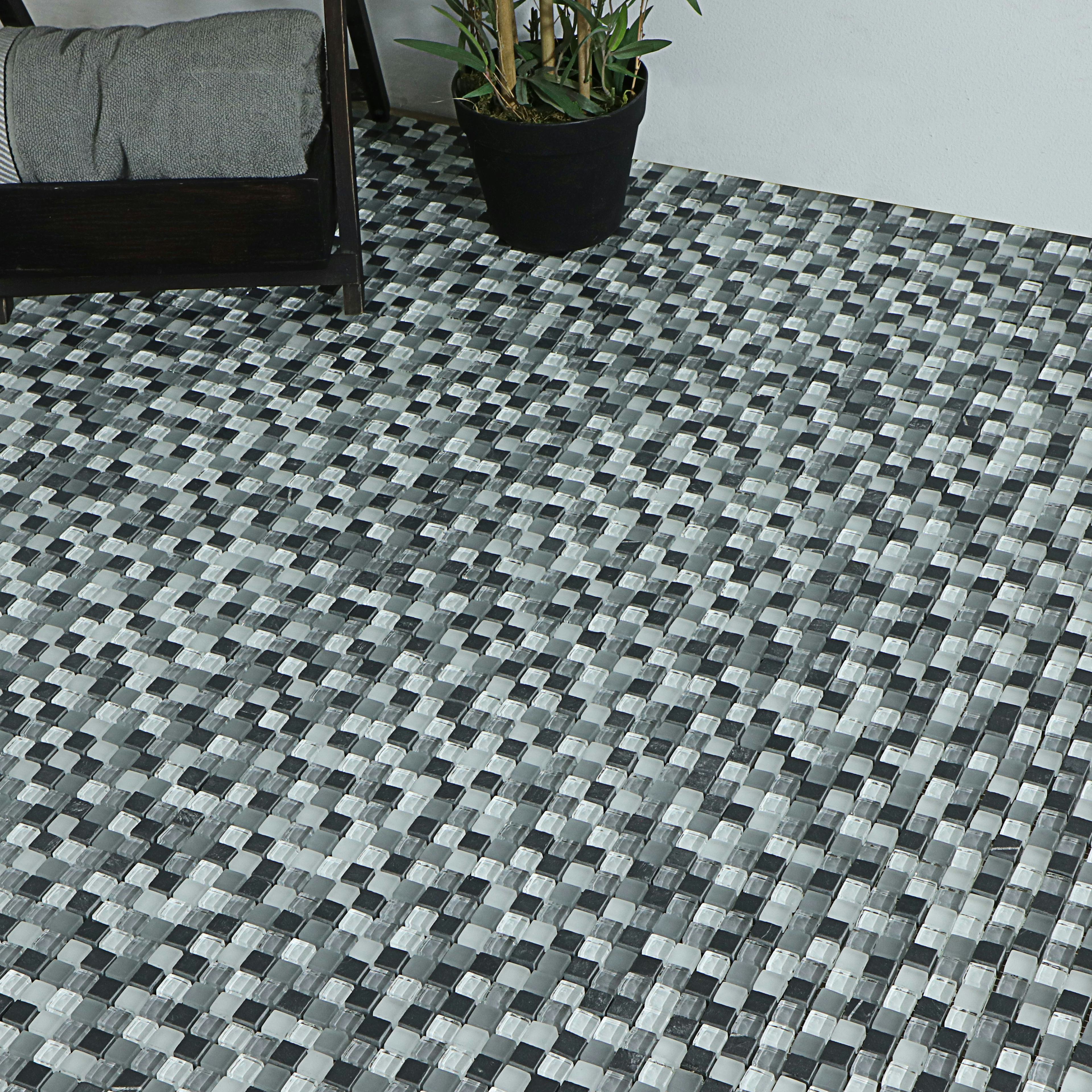 Mosaik Tenfors Mied Grey 1,5x1,5 cm