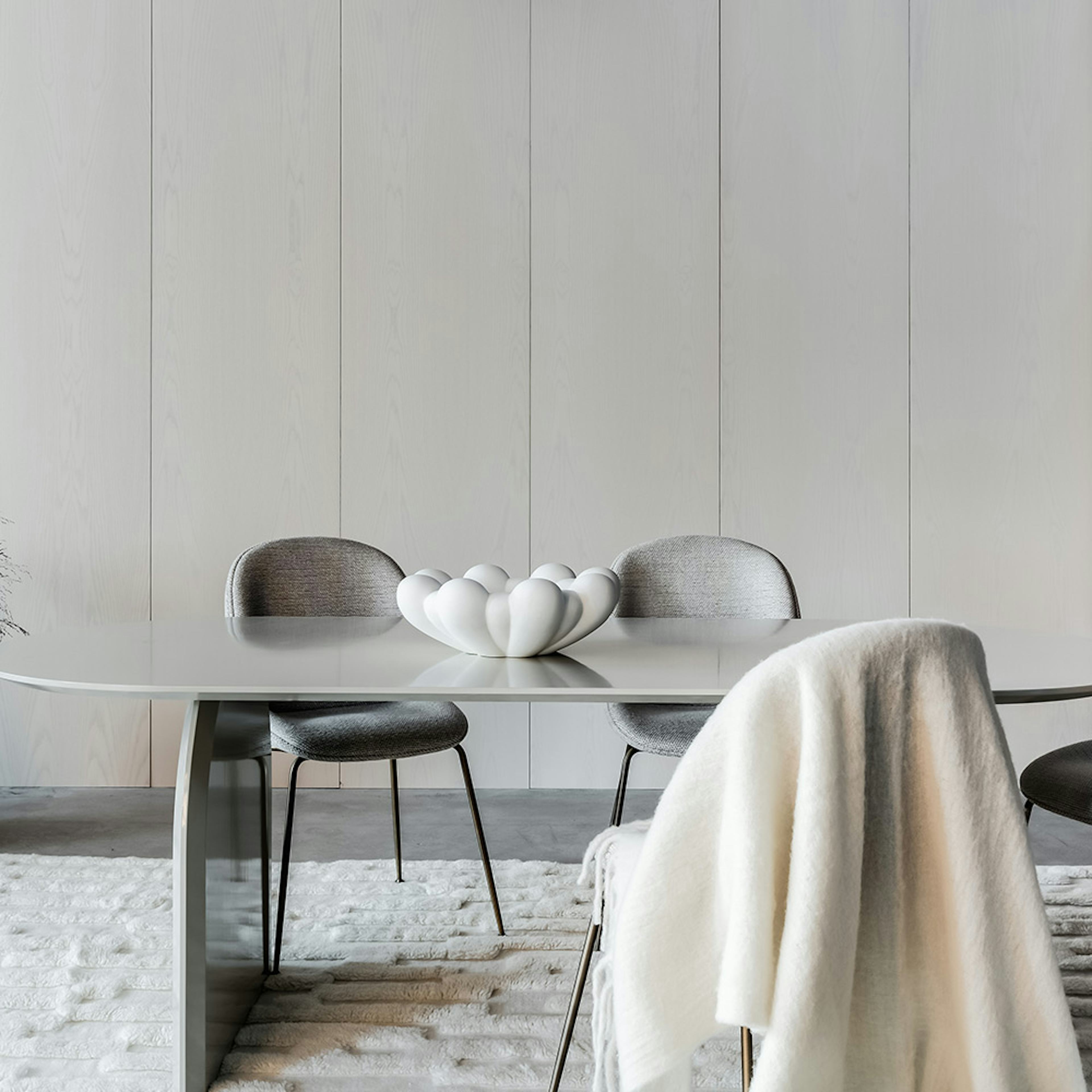 Designpanel Wood on wall Ask Vitlackad