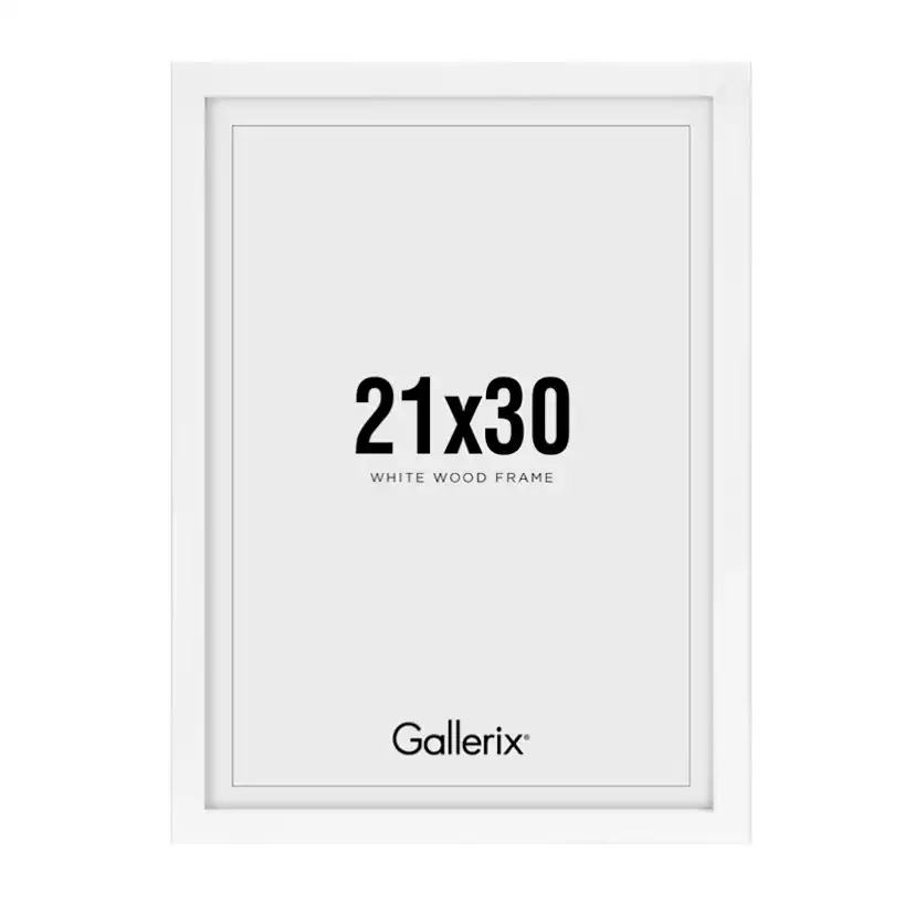 Tavelram Gallerix Vit