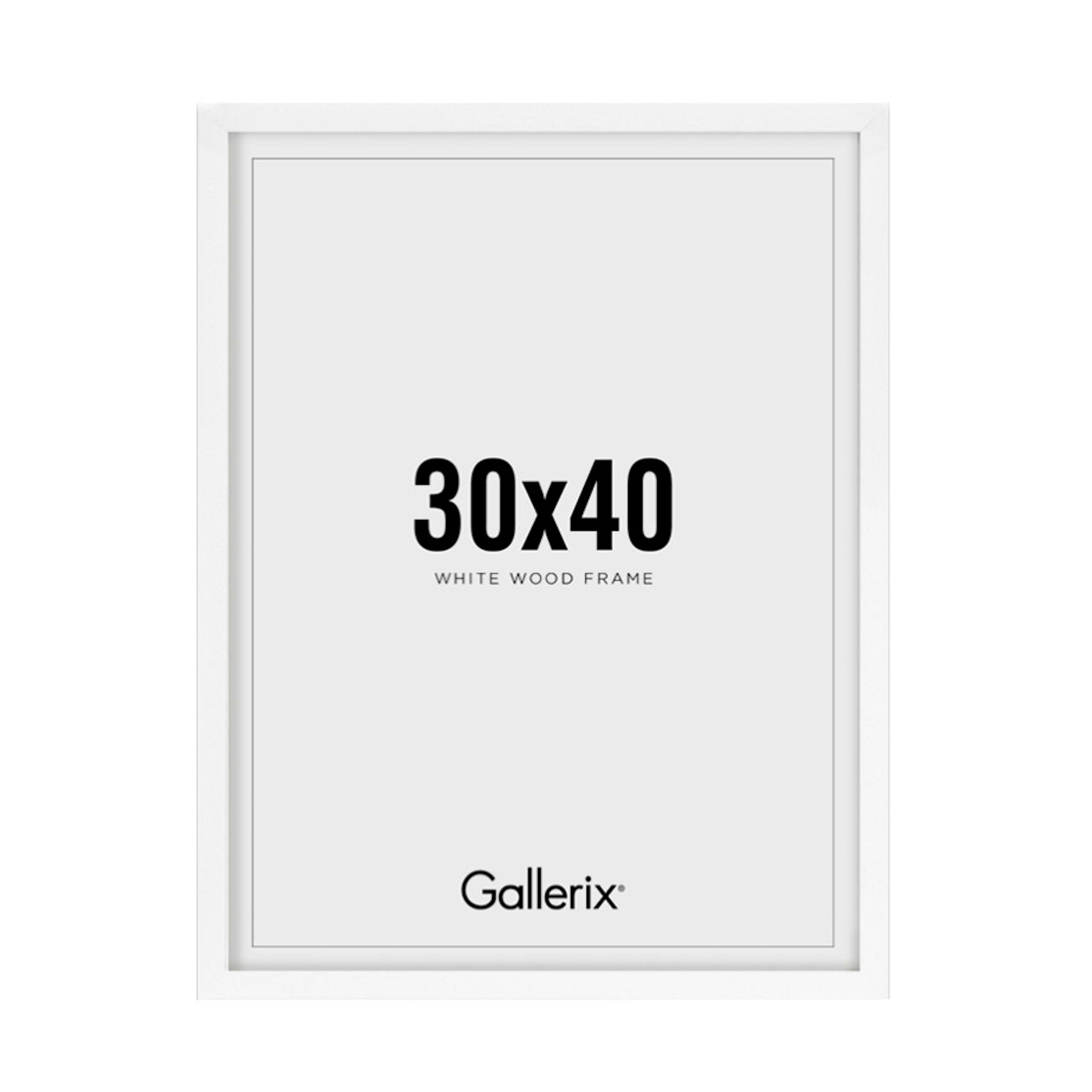 Tavelram Gallerix Vit