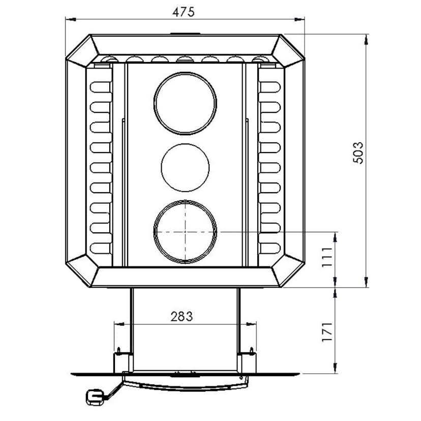 Bastuugn NarviBlack 20 ST