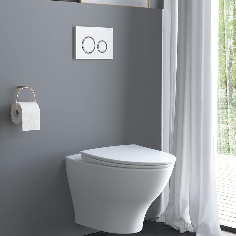 Vägghängd Toalettstol Ifö Vinta Art Rimfree