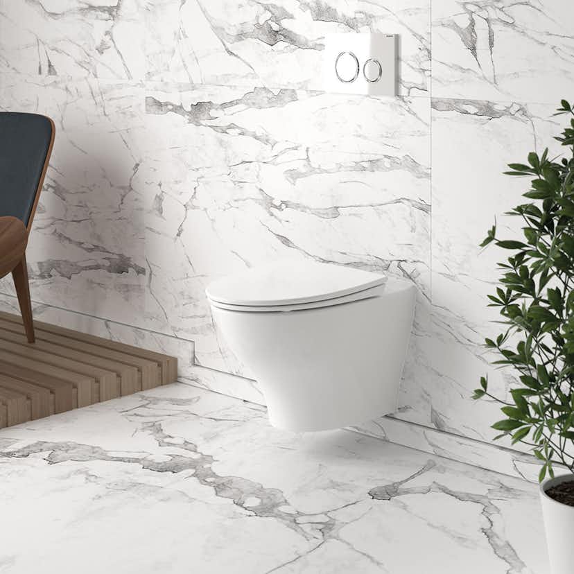 Vägghängd Toalettstol Ifö Vinta Art Rimfree